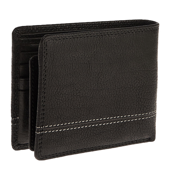 Портмоне Dr.Koffer из натуральной кожи черное