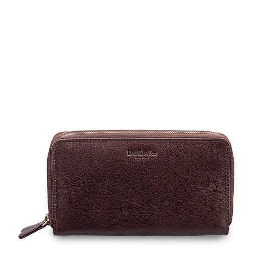 Портмоне Dr.Koffer из натуральной кожи коричневое