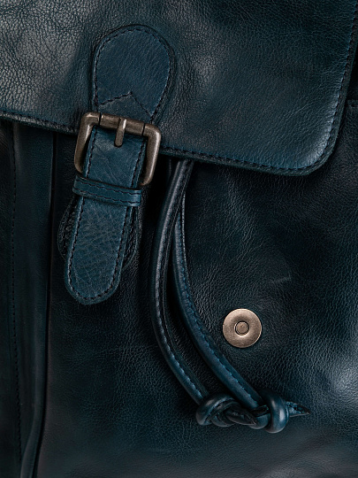 Рюкзак Dr.Koffer из натуральной кожи синий