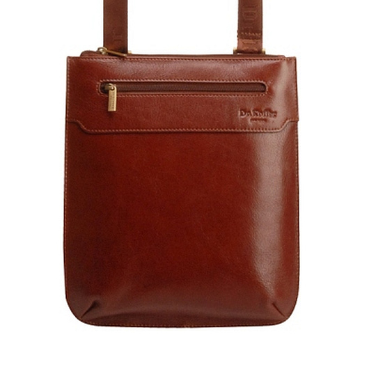 Сумка через плечо Dr.Koffer из натуральной кожи коричневая