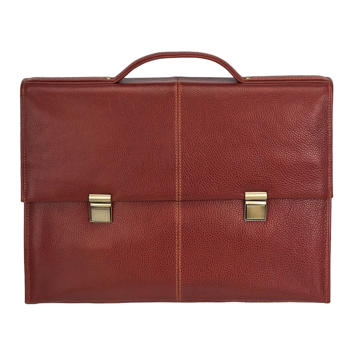 Портфель Dr.Koffer из натуральной кожи светло-коричневый