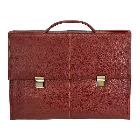 Портфель Dr.Koffer из натуральной кожи светло-коричневый