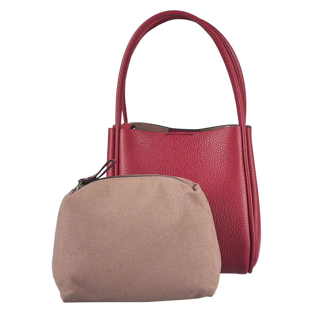 Женская сумка Dr. Koffer из натуральной кожи красная