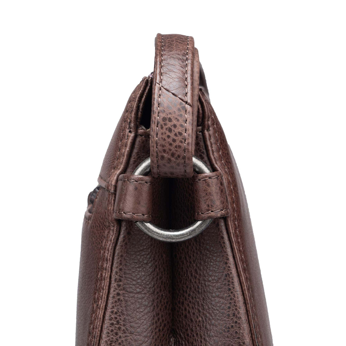 Женская сумка Dr.Koffer из натуральной кожи коричневая