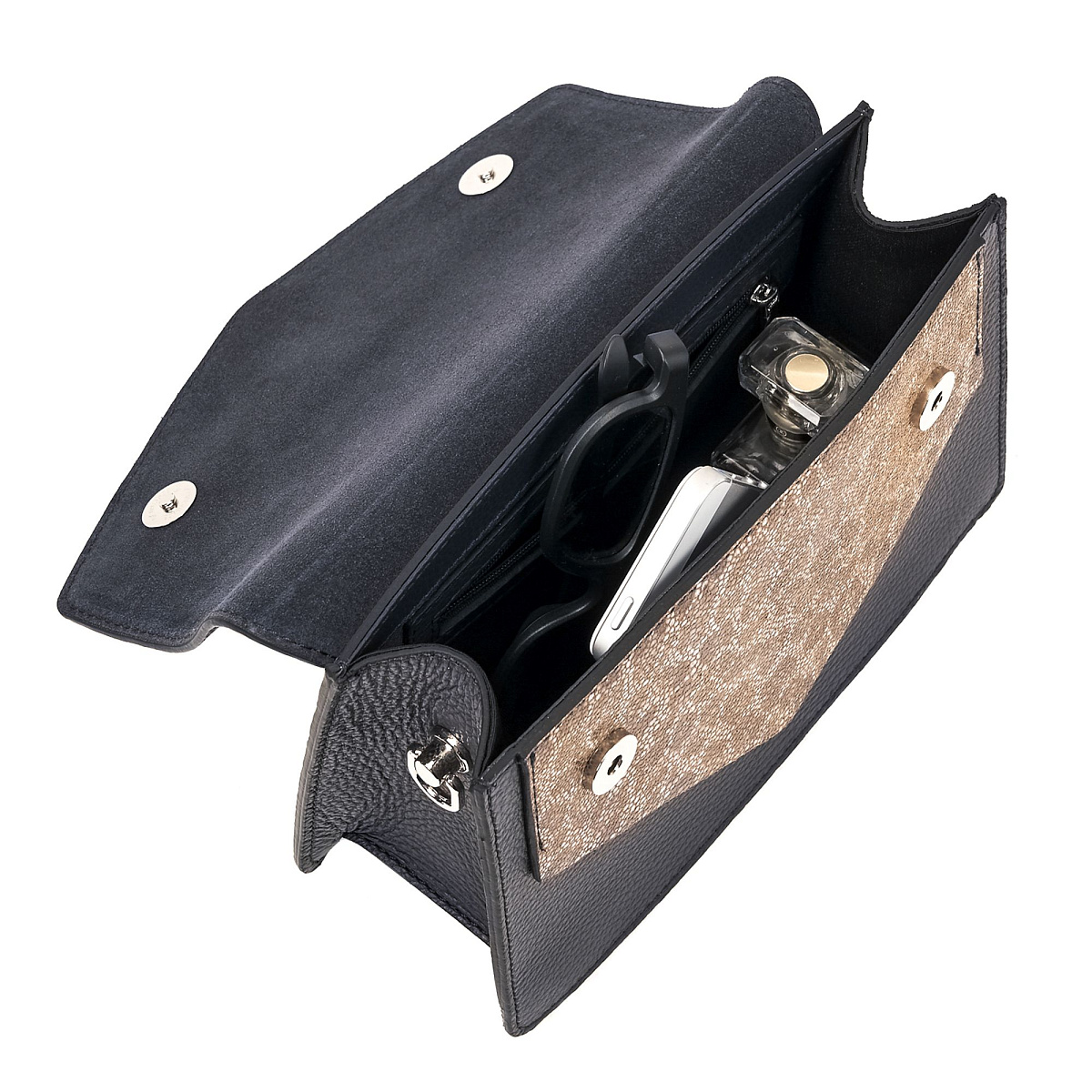 Женская сумка Dr. Koffer из натуральной кожи синяя