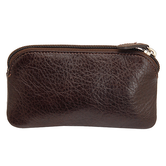 Ключница Dr.Koffer из натуральной кожи темно-коричневая