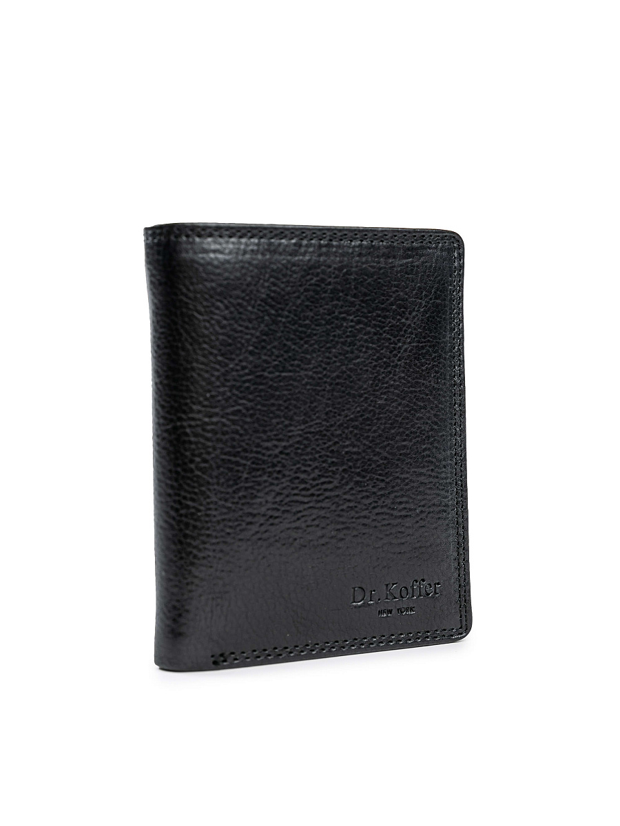 Портмоне Dr.Koffer из натуральной кожи черное