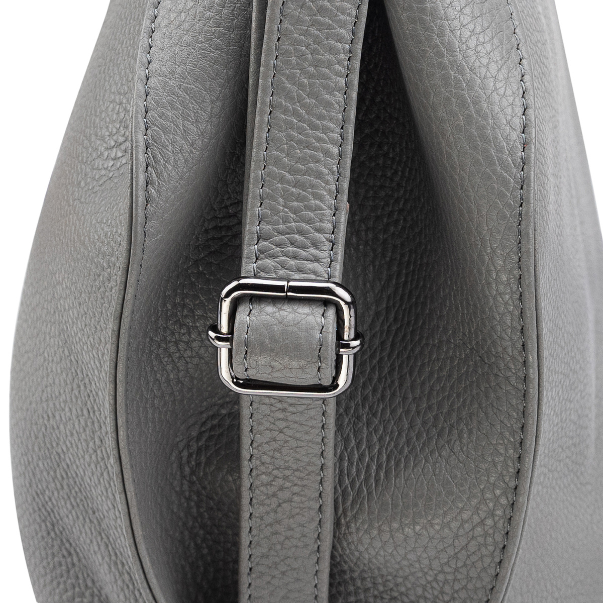 Женская сумка Dr.Koffer из натуральной кожи серая