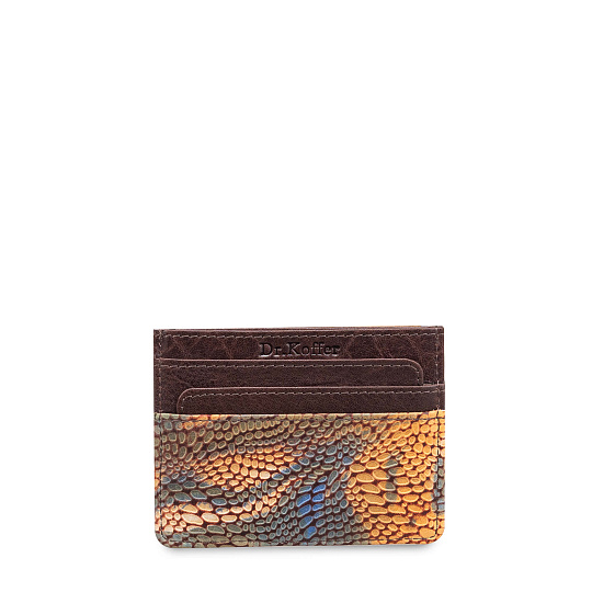 Кредитница Dr.Koffer из натуральной кожи коричневая