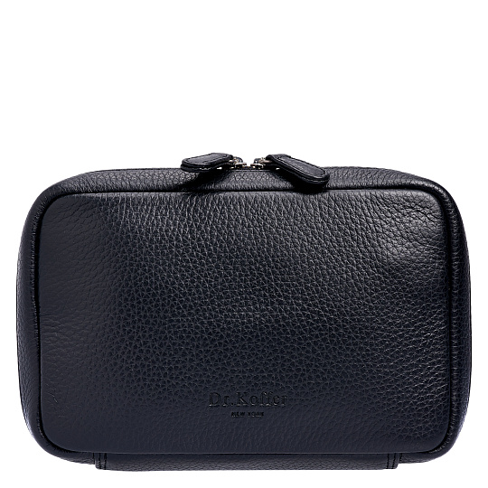Несессер Dr. Koffer из натуральной кожи черный