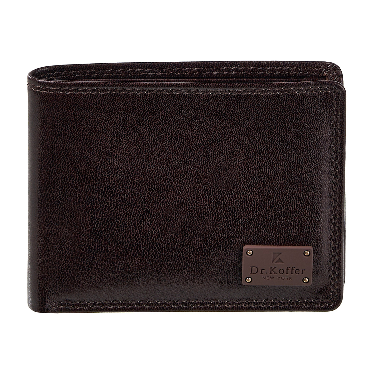 Портмоне Dr.Koffer из натуральной кожи коричневое