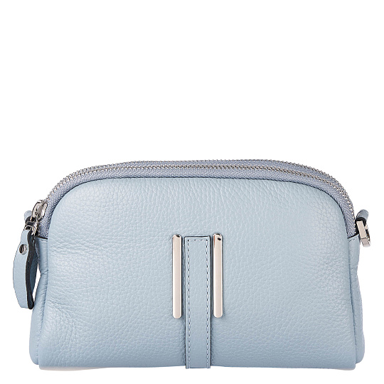 Женская сумка Dr. Koffer из натуральной кожи голубая
