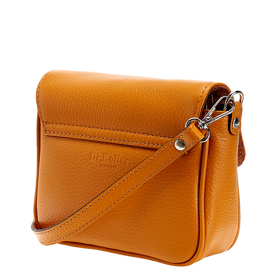Женская сумка Dr. Koffer из натуральной кожи оранжевая