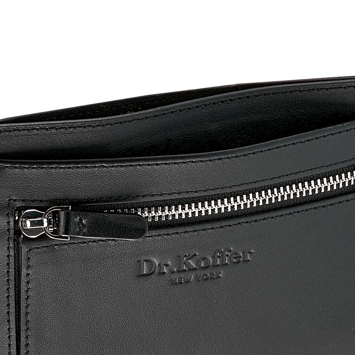 Кошелек Dr.Koffer из натуральной кожи черный