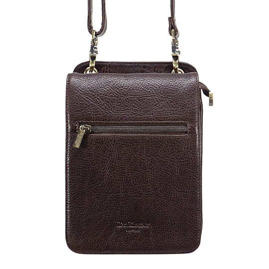 Сумка через плечо Dr.Koffer из натуральной кожи коричневая