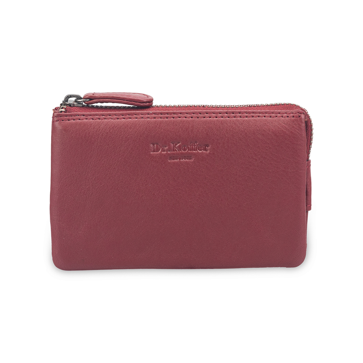 Ключница Dr.Koffer из натуральной кожи бордовая