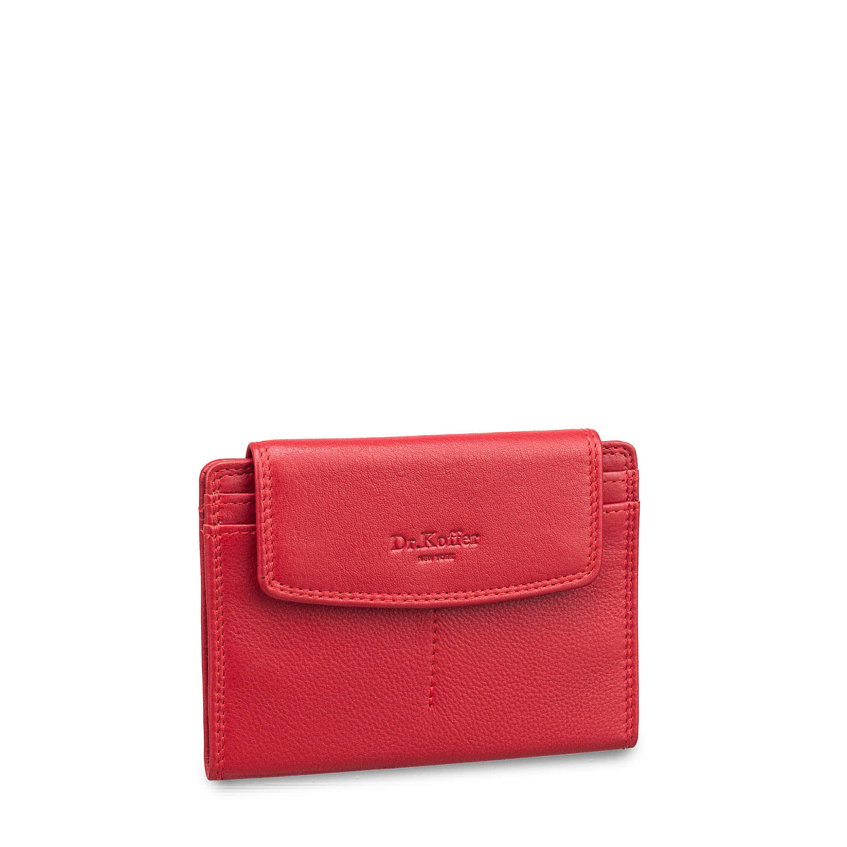 Портмоне Dr.Koffer из натуральной кожи красное
