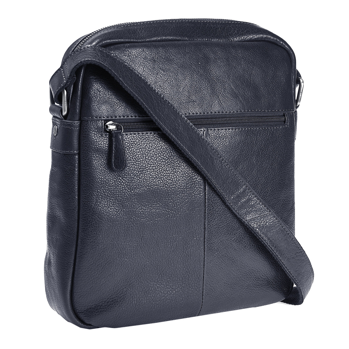 Сумка через плечо Dr.Koffer из натуральной кожи синяя