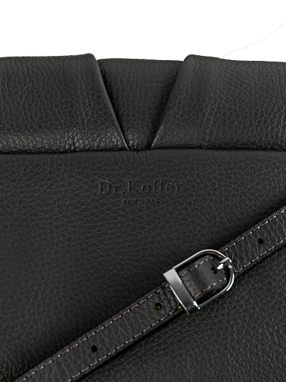 Женская сумка Dr.Koffer из натуральной кожи серая