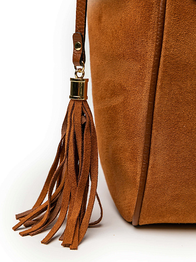 Женская сумка Dr.Koffer из натуральной кожи коричневая