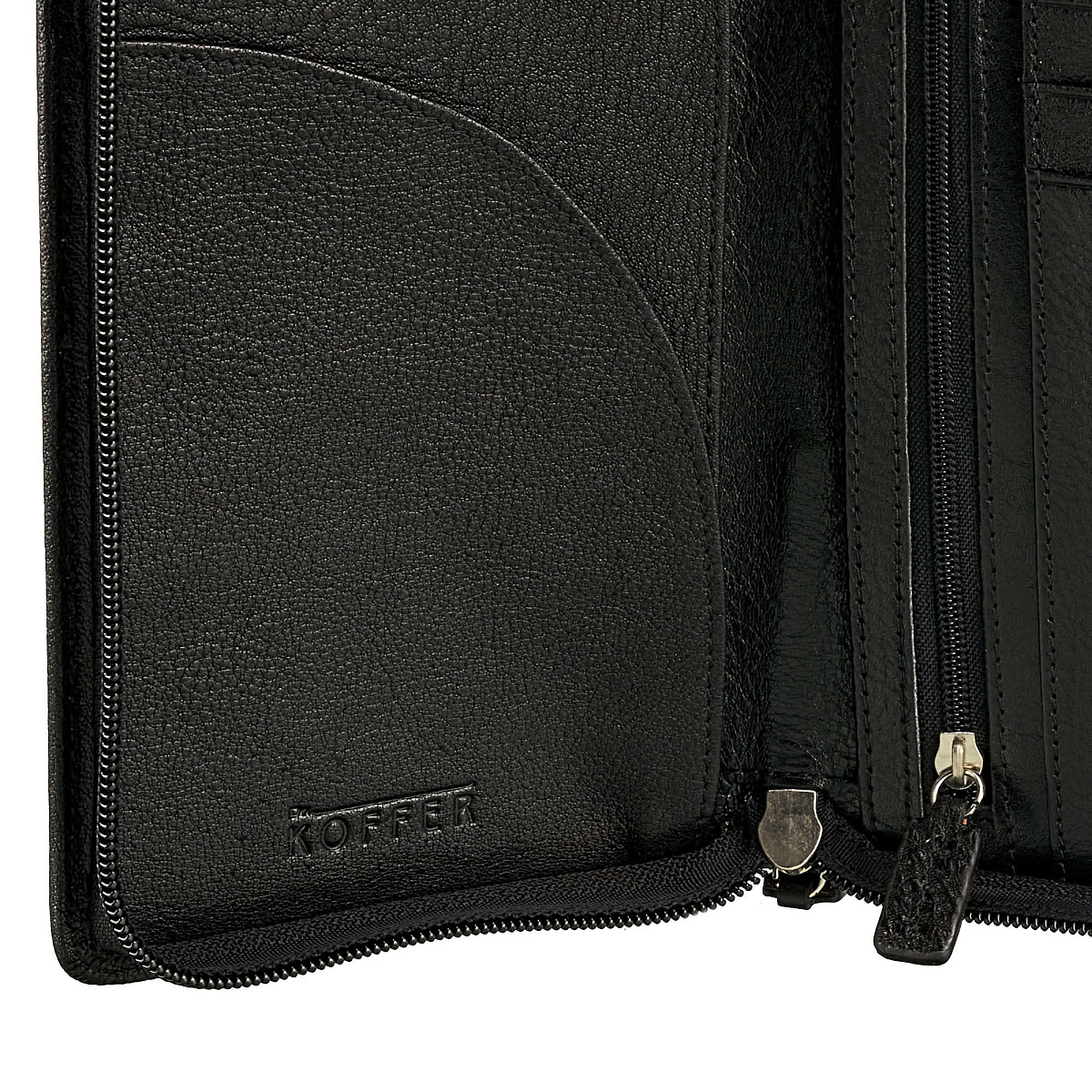 Портмоне Dr.Koffer из натуральной кожи черное