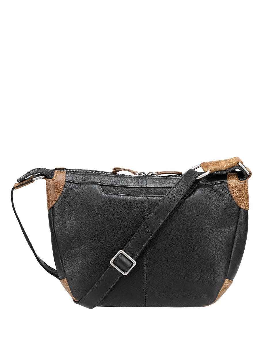 Сумка через плечо Dr. Koffer из натуральной кожи черная