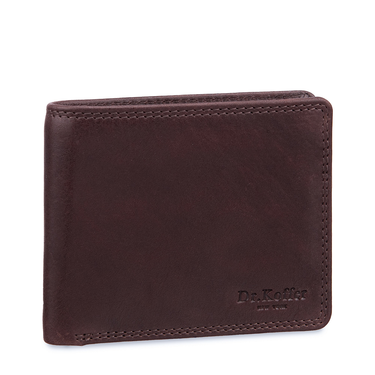 Портмоне Dr.Koffer из натуральной кожи коричневое