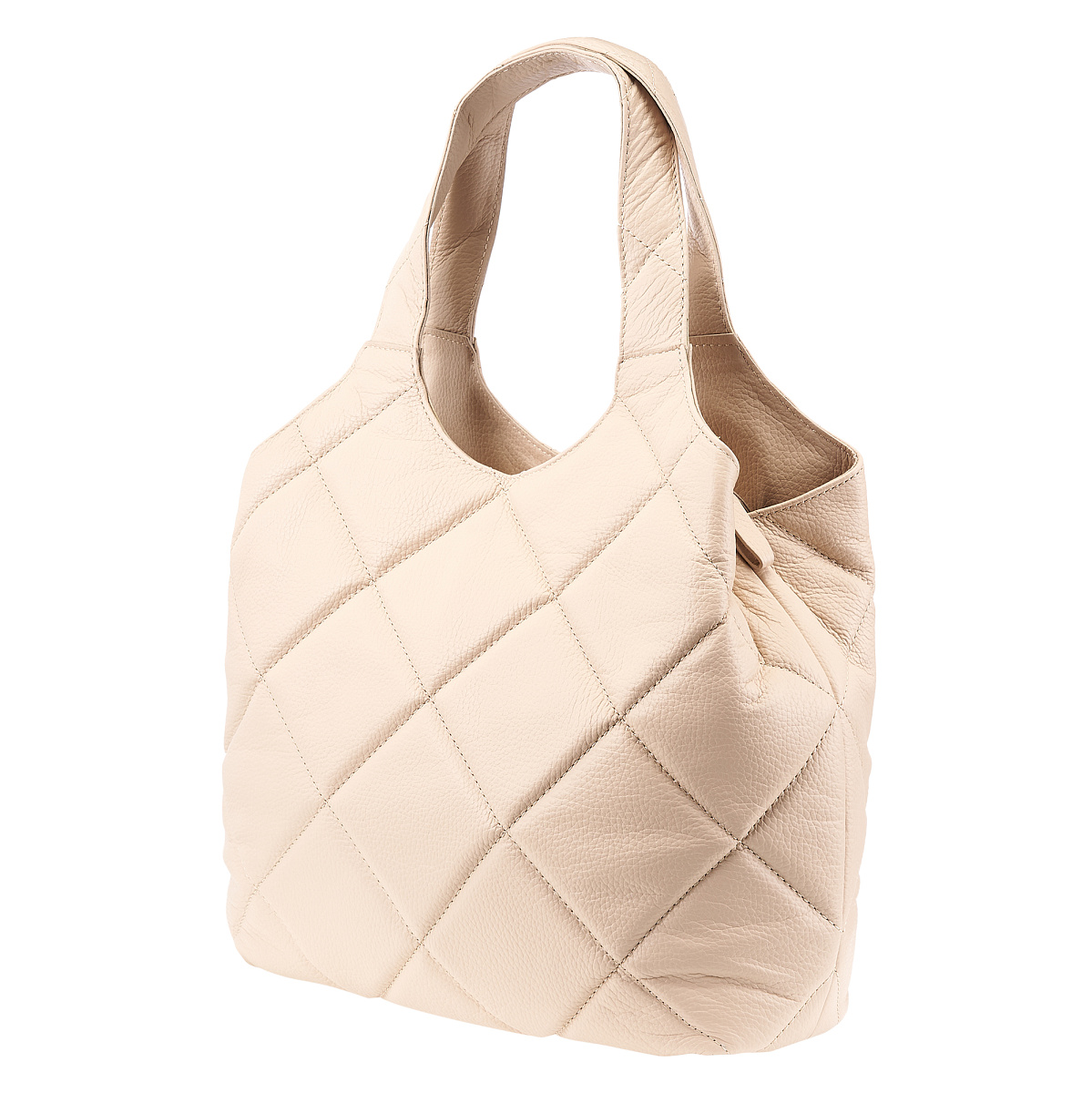 Женская сумка Dr. Koffer из натуральной кожи бежевая