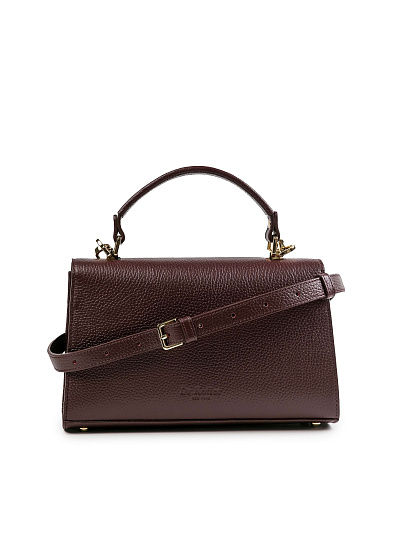 Женская сумка Dr.Koffer из натуральной кожи бордовая