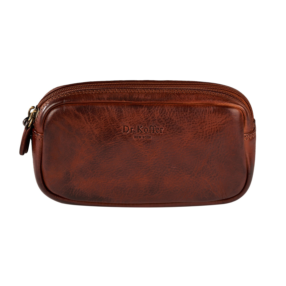 Несессер Dr.Koffer из натуральной кожи коричневый