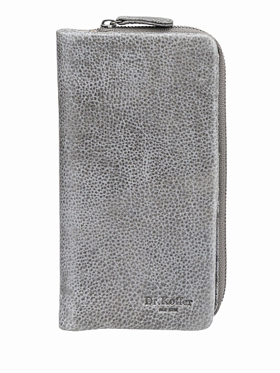 Кошелек Dr.Koffer из натуральной кожи серый