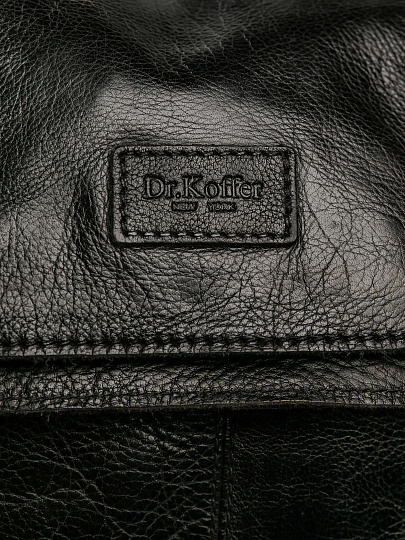 Рюкзак Dr.Koffer из натуральной кожи черный