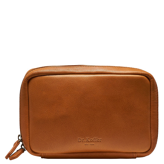 Несессер Dr.Koffer из натуральной кожи коричневый