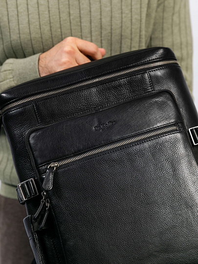 Рюкзак Dr. Koffer из натуральной кожи черный