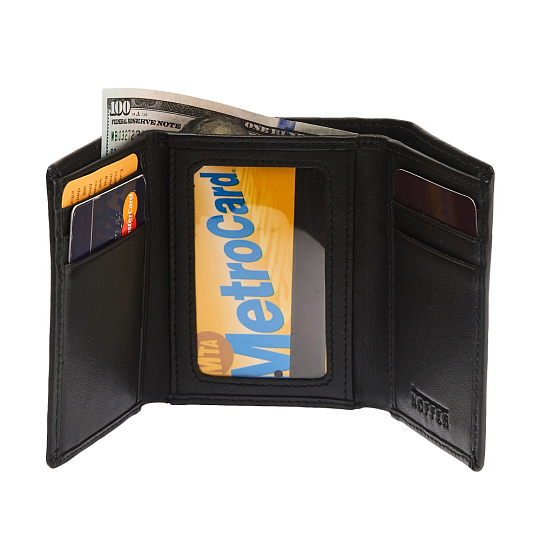 Портмоне Dr.Koffer из натуральной кожи черное