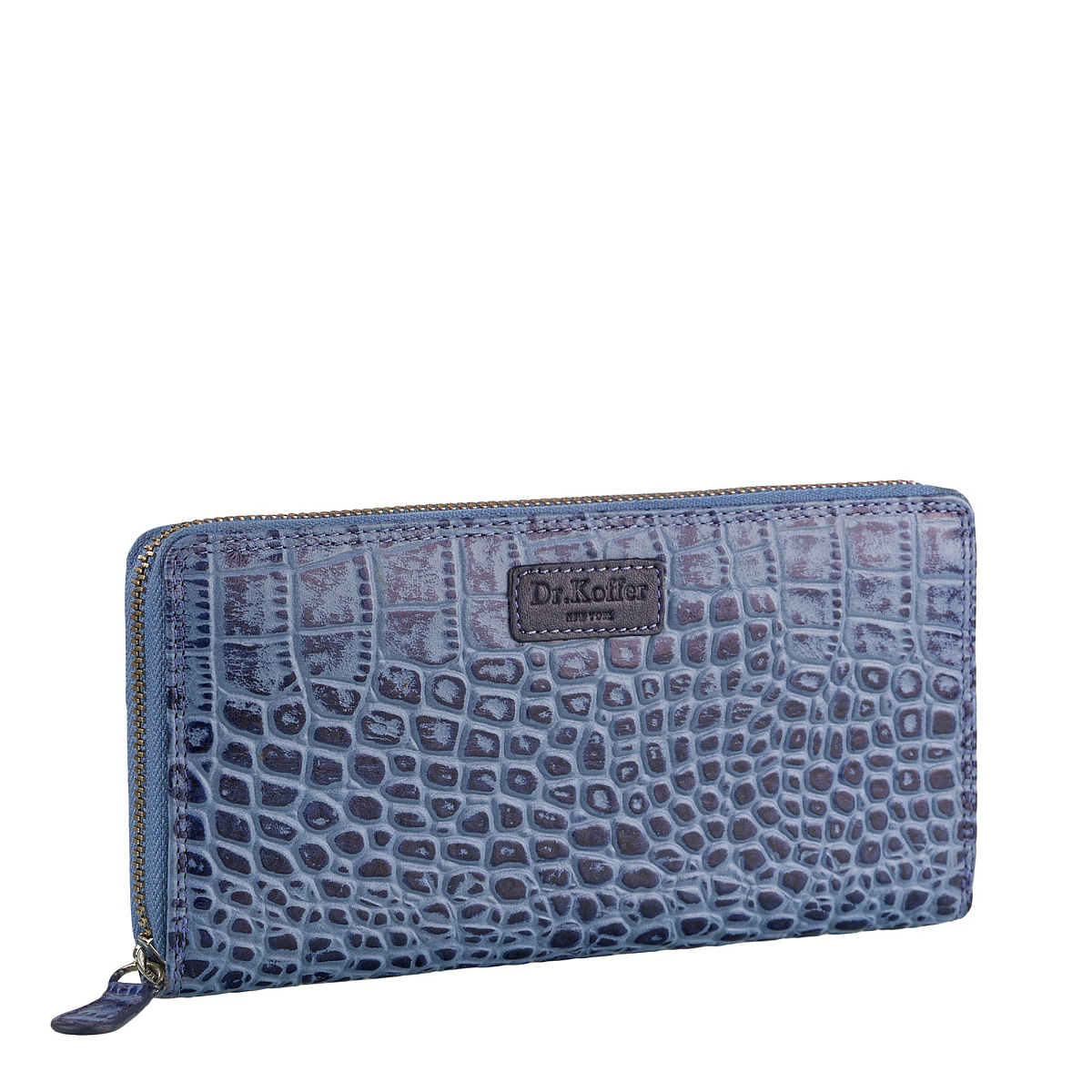 Портмоне Dr.Koffer из натуральной кожи синее