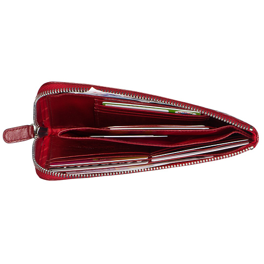 Портмоне Dr.Koffer из натуральной кожи бордовый