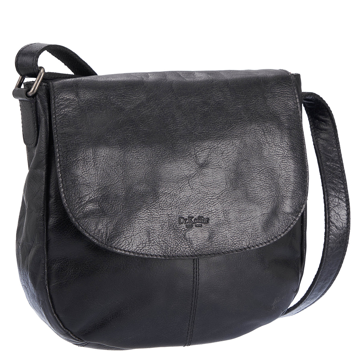 Женская сумка Dr.Koffer из натуральной кожи чёрная