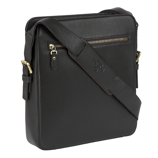 Сумка через плечо Dr.Koffer из натуральной кожи коричневая