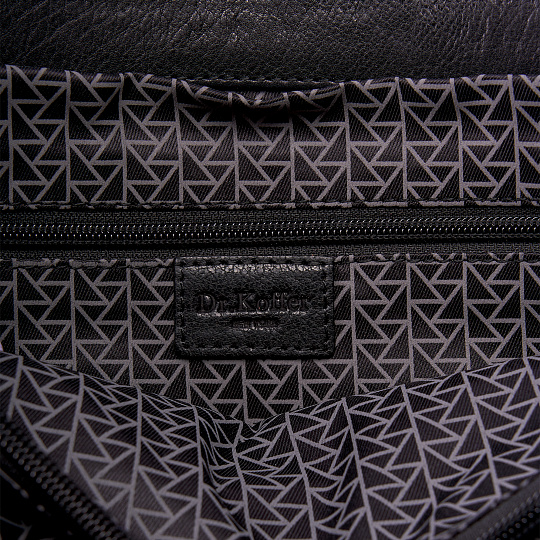 Портфель Dr.Koffer из натуральной кожи черный