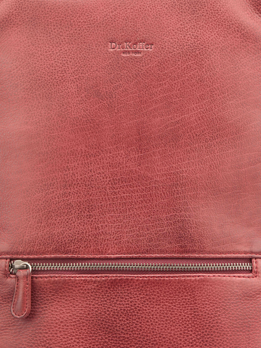 Рюкзак Dr. Koffer из натуральной кожи бордовый
