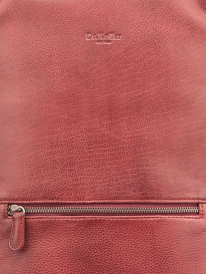 Рюкзак Dr. Koffer из натуральной кожи бордовый