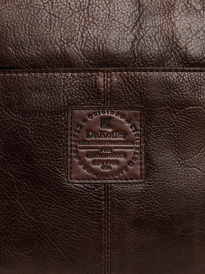 Сумка через плечо Dr.Koffer из натуральной кожи коричневая