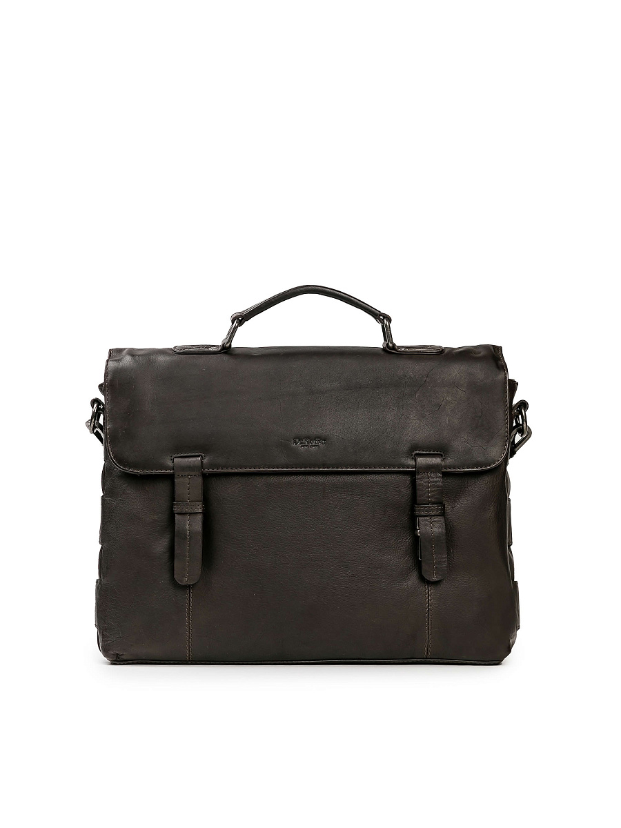 Портфель Dr.Koffer из натуральной кожи коричневый