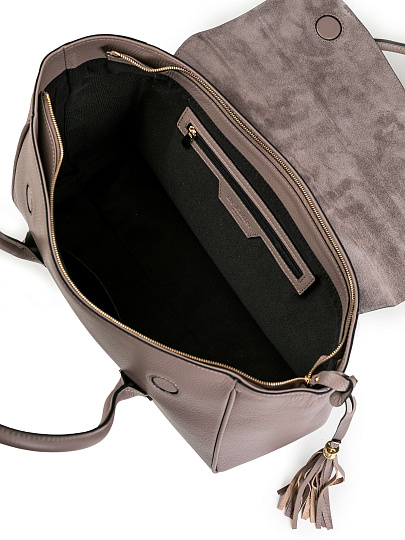 Женская сумка Dr.Koffer из натуральной кожи пыльная роза