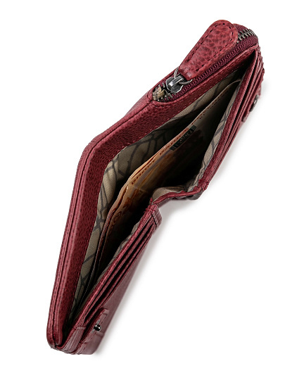 Портмоне Dr.Koffer из натуральной кожи бордовое