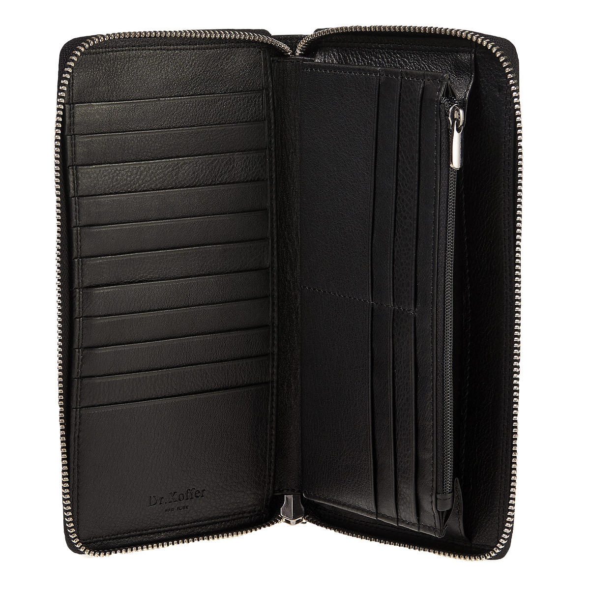 Портмоне Dr.Koffer из натуральной кожи черное