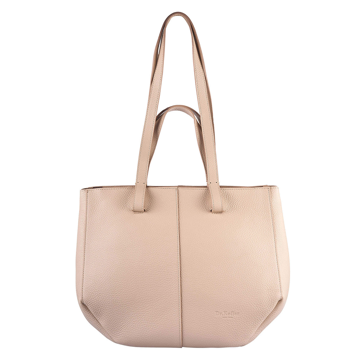 Женская сумка Dr. Koffer из натуральной кожи бежевая