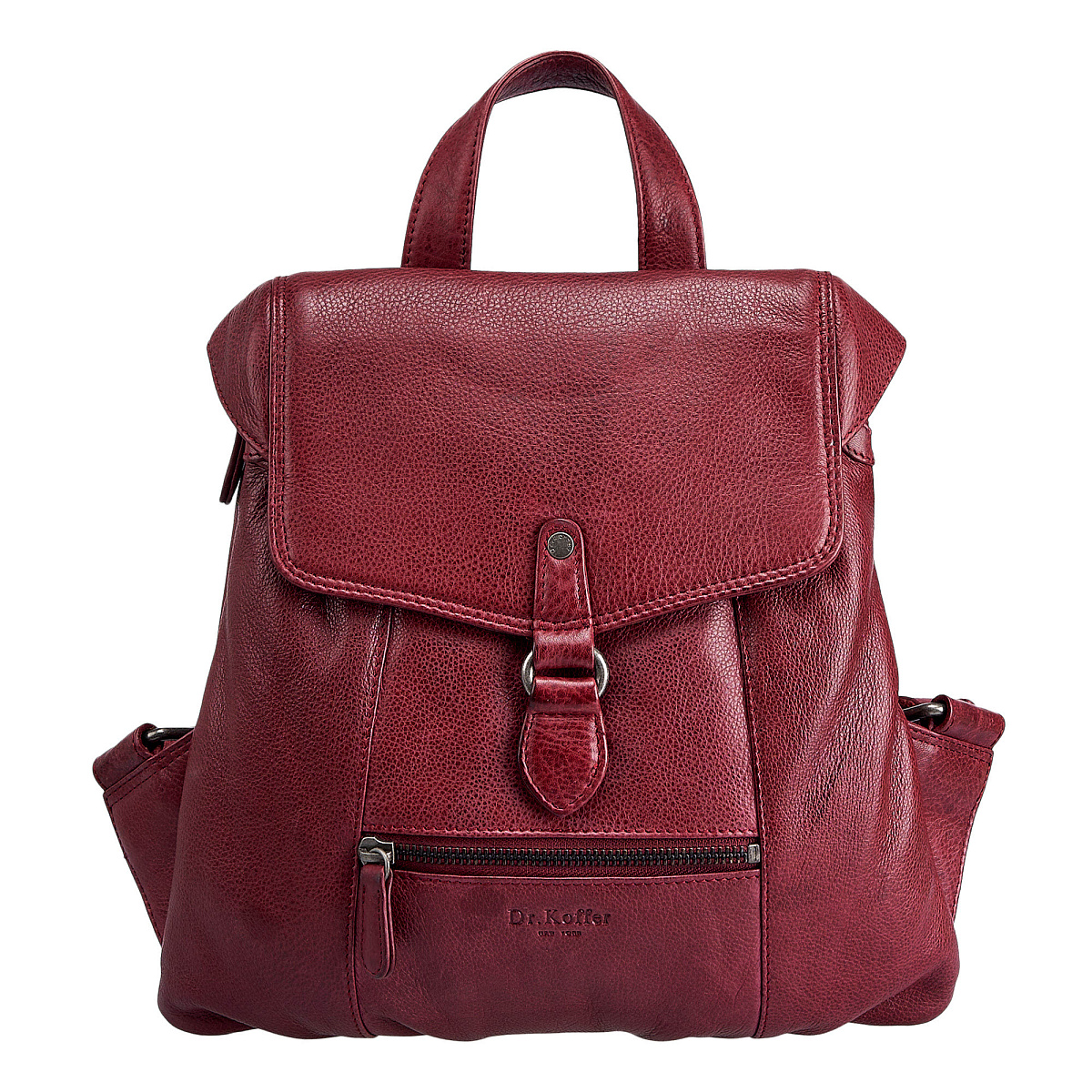 Рюкзак Dr.Koffer из натуральной кожи бордовый
