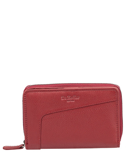Портмоне Dr.Koffer из натуральной кожи бордовое